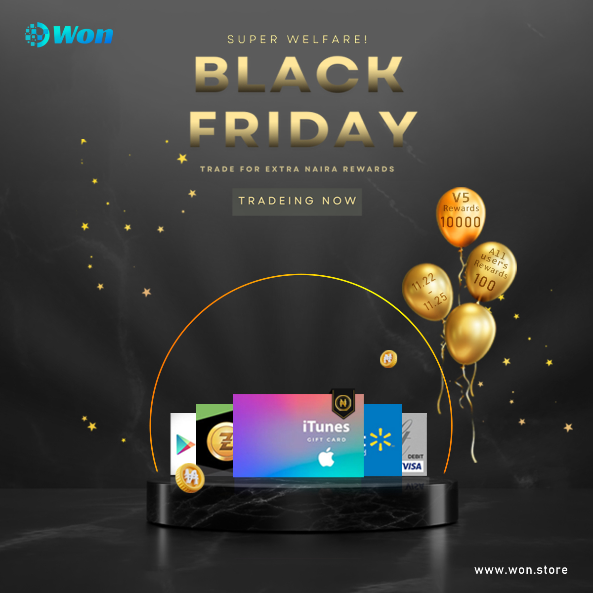 On Black Friday, Won platform will give out welfare rewards
