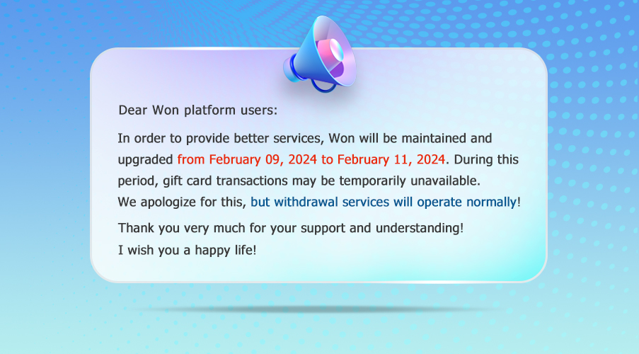 Explanation on maintenance and upgrade of Won platform