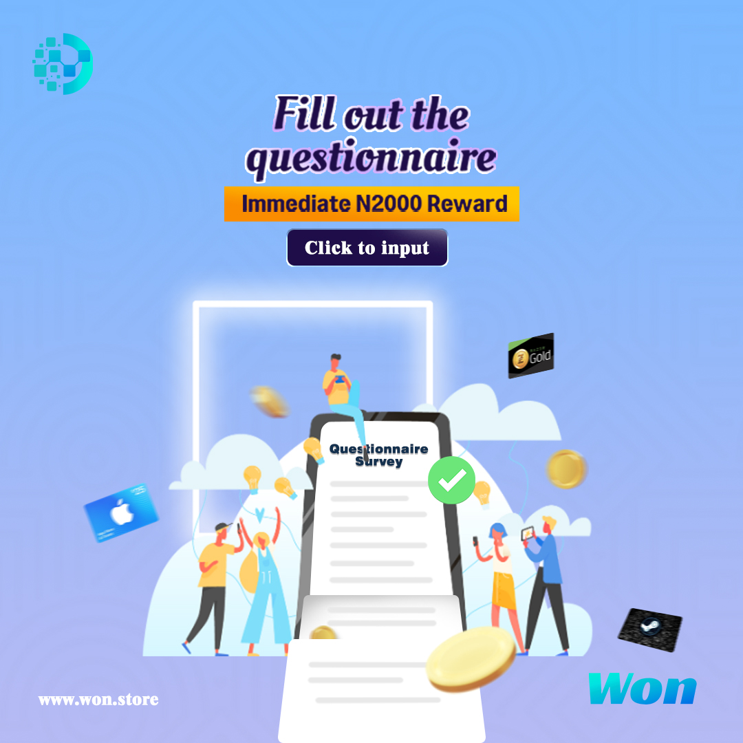 Fill out the questionnaire and win a grand prize of 2000 Naira!