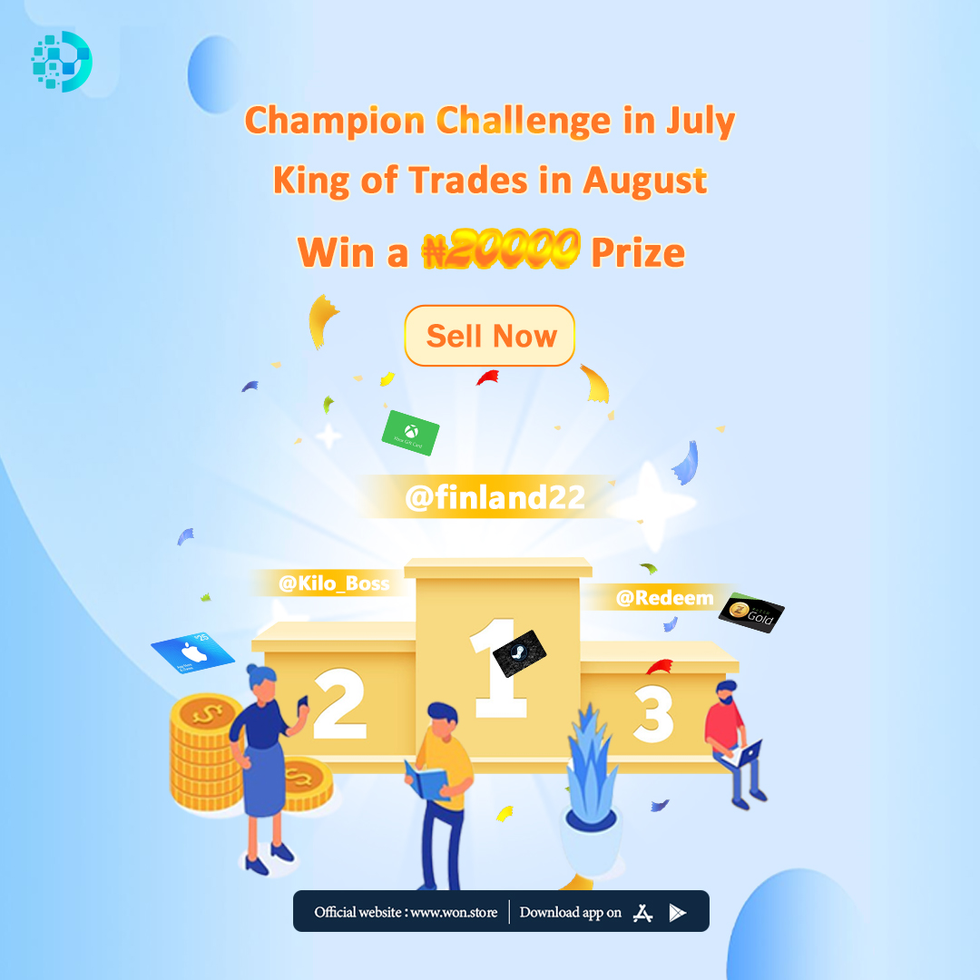 The July Gift Card Challenge has come to a successful conclusion. Congratulations to the champion