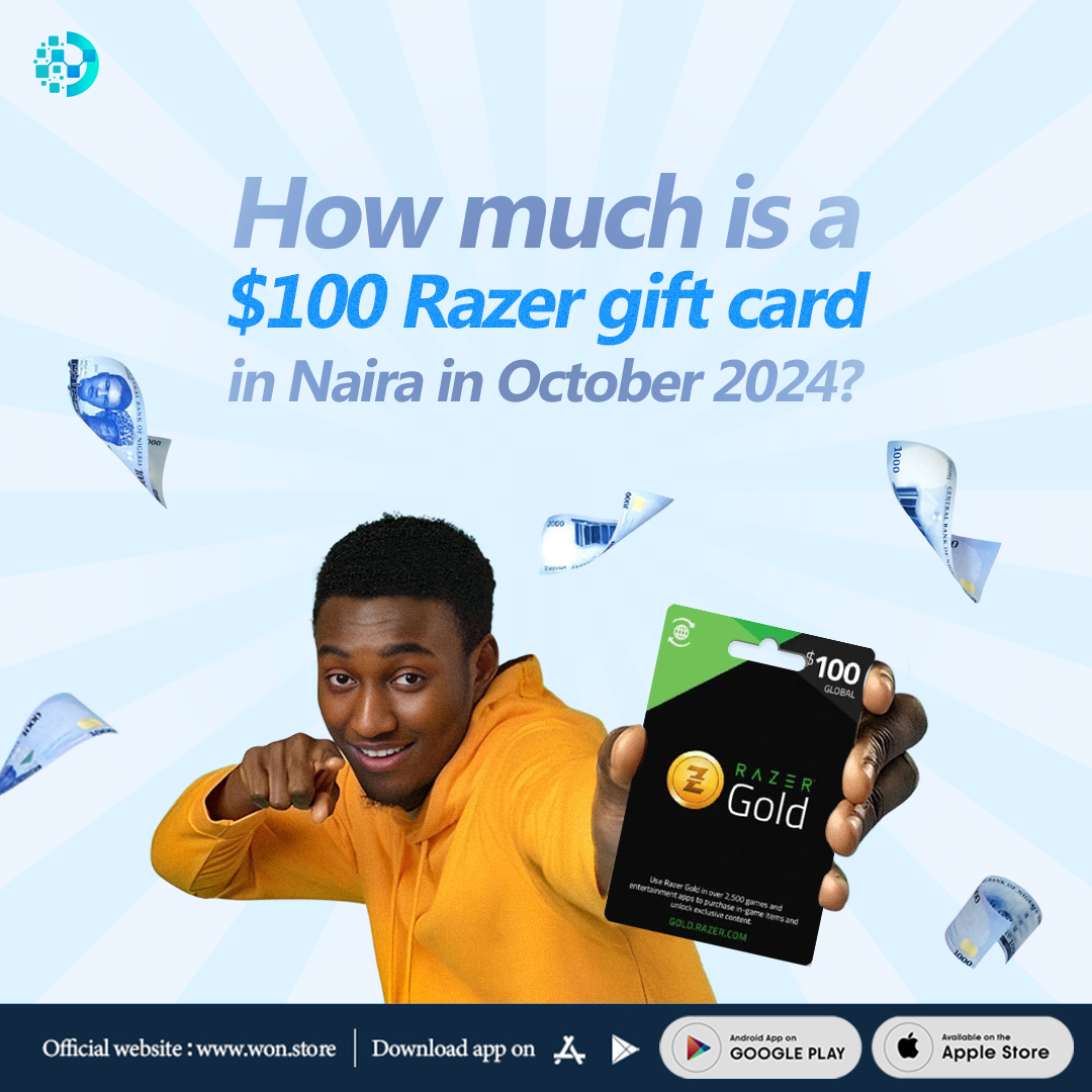 October 2024: $100 Razer Gift Card to Naira on Won